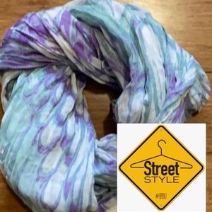 Street Style Purple Lightweight Neck Scarf